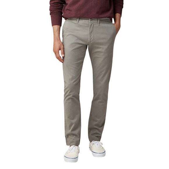 J Crew Khaki Gray 484 Stretch Chambray Trouser Pant Chino 34 / 32 - Picture 1 of 13